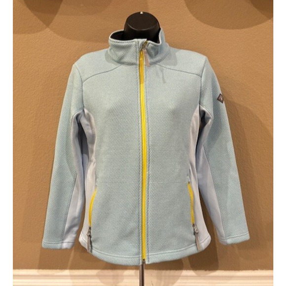 SPYDER - Girls Large Encore Full Zip Lt. Blue (Frost) Fleece Lined Jacket - Picture 1 of 16